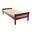 Single Bed Sally, Transilvan, Solid Wood, Model 2/2, 90x200 cm, Cherry