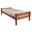 Single Bed Sally, Transilvan, Solid Wood, Model 2/2, 80x200 cm, Natural Wood