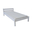 Single Bed Sally, Transilvan, Solid Wood, Model 3/1, 90x200 cm, Lacquered