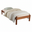 Single Bed Sally, Transilvan, Solid Wood, Model 1/1, 90x200 cm, Walnut