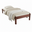 Single Bed Sally, Transilvan, Solid Wood, Model 1/1, 90x200 cm, Walnut