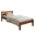 Single Bed Sally, Transilvan, Solid Wood, Model 3/1, 80x200 cm, Cherry
