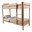 Bunk Bed Sally, Transilvan, Solid Wood, 90x200 cm, Natural Wood