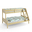 Bunk Bed Sandra, Transilvan, Solid Wood, 3 People, 90/140x200 cm, Walnut