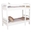 Bunk Bed Simona, Transilvan, Solid Wood, 90x200 cm, White