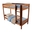 Bunk Bed Sally, Transilvan, Solid Wood, 80x200 cm, Natural Wood