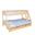 Bunk Bed Sandra, Transilvan, Solid Wood, 3 People, 90/140x200 cm, Natural Wood