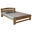 Double Bed Dumbo, Transilvan, Solid Wood, Model 3/1, 140x200 cm, Walnut