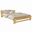 Double Bed Dumbo, Transilvan, Solid Wood, Model 3/1, 180x200 cm, Natural Wood