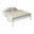 Double Bed Sally, Transilvan, Solid Wood, Model 1/1, 120x200 cm, Walnut