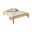 Double Bed Sally, Transilvan, Solid Wood, Model 1/1, 120x200 cm, Walnut