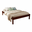 Double Bed Sally, Transilvan, Solid Wood, Model 1/1, 120x200 cm, Walnut
