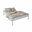 Double Bed Sally, Transilvan, Solid Wood, Model 2/1, 120x200 cm, Walnut