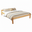 Double Bed Sally, Transilvan, Solid Wood, Model 2/1, 120x200 cm, Walnut