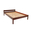 Clone of Clone of Clone of Clone of Clone of Double Bed Sally, Transilvan, Solid Wood, Model 2/2, 140x200 cm, Natural Wood