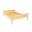 Clone of Clone of Clone of Clone of Clone of Double Bed Sally, Transilvan, Solid Wood, Model 2/2, 140x200 cm, Natural Wood