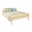 Double Bed Sally, Transilvan, Solid Wood, Model 2/2, 120x200 cm, Cherry