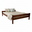 Double Bed Sally, Transilvan, Solid Wood, Model 2/2, 120x200 cm, Cherry