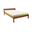 Double Bed Sally, Transilvan, Solid Wood, Model 3/1, 120x200 cm, Natural Wood