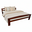 Double Bed Simona, Transilvan, Solid Wood, Model 3/2, 160x200 cm, Natural Wood