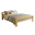 Double Bed Simona, Transilvan, Solid Wood, Model 3/2, 160x200 cm, Natural Wood