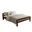 Double Bed Simona, Transilvan, Solid Wood, Model 3/2, 160x200 cm, Natural Wood