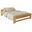 Transilvan Franciaágy, Dumbo, Massziv fa, Model 2/1, 140x200 cm, Lakkozott