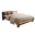 Double Bed Dumbo, Transilvan, Solid Wood, Model 3/1, 160x200 cm, Walnut