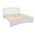 Double Bed Rio, Transilvan, Solid Wood and MDF, 160x200 cm, White