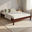 Double Bed Sally, Transilvan, Solid Wood, Model 1/1, 160x200 cm, Walnut