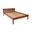 Double Bed Sally, Transilvan, Solid Wood, Model 3/1, 140x200 cm, Natural Wood