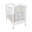 Patut Bebe Buonanotte, BabyDreams, cu Sertar, Lemn Masiv, Design Elegant Italia, 133x71x106 cm, Alb-Gri