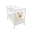Baby Bed, BabyDreams, Cuore Giraffa Api, Drawer, Solid Wood, Italian Design, 133x71x106 cm, White