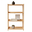 Shelf Elisse, Transilvan, 4 Levels, Solid Wood, 80x39x127 cm, Grey