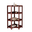 Shelf Elisse, Transilvan, 4 Levels, Inside Corner Shelf, Solid Wood, 60x60x127 cm, Cherry