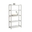 Shelf Elisse, Transilvan, 5 Levels, Solid Wood, 80x39x165 cm, White