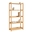 Shelf Elisse, Transilvan, 5 Levels, Solid Wood, 80x39x165 cm, White