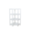 Transilvan polcrendszer, Elisse, 4 polcos, Belső sarok, 60x60x127 cm, Lakkos