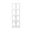 Shelf Elisse, Transilvan, 5 Levels, Outside Corner Shelf, Solid Wood, 37x37x165 cm, Grey