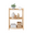 Shelf Elisse, Transilvan, 3 Levels, Solid Wood, 60x39x88 cm, Grey