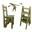 Clone of Ladder Chair, 2 in 1, Folding, Duplex, Solid Wood, Step Up, Transilvan, 90x42 cm, Cherry