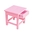 Kids' Chair Minnie, Transilvan, with Drawer, Solid Wood, 28x30x28 cm, Barbie Pink
