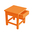 Kids Chair Minnie, Transilvan, with Drawer, Solid Wood, 28x30x28 cm, Walnut