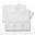 Set Lenjerie Bebelusi, Amore, BabyDreams, 3 Piese, Material Premium, Bumbac, 125x65 cm, Alb