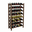 Wine Shelves, Transilvan, Solid Wood, 56 Bottles, 8 Levels, 20x70x29 cm, Brown